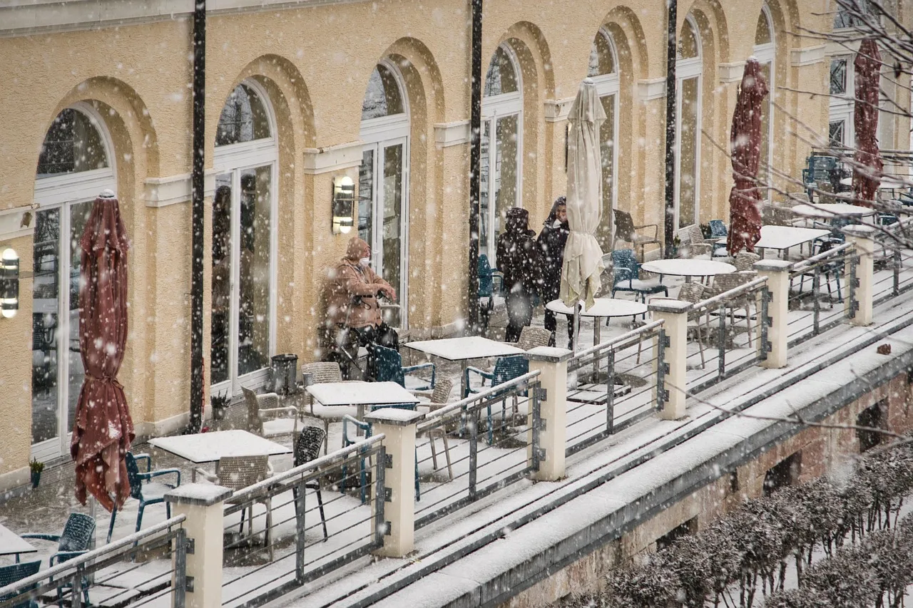 coffee shop, winter, cafe, nature, snow, restaurant. Cold-weather cafe operations in the US North, an overview for Minneapolis and Boston owners