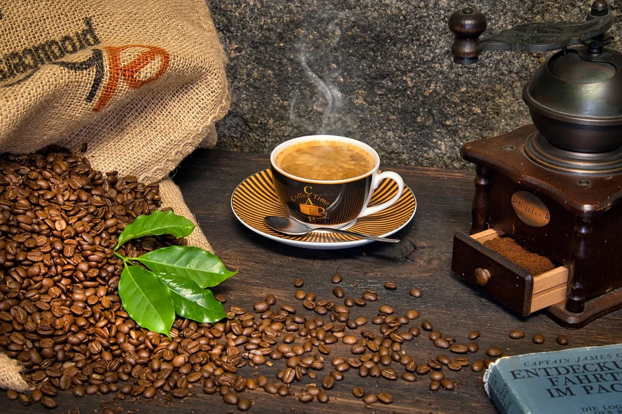 coffee, coffee shop, coffee pot, coffee beans, coffee grinder, coffee sack, wood, rustic, coffee, coffee, coffee shop, coffee shop, coffee shop, coffee shop, coffee shop, coffee beans, coffee grinder, coffee grinder, coffee grinder, coffee grinder. What a coffee shop keeps in stock, and who supplies it