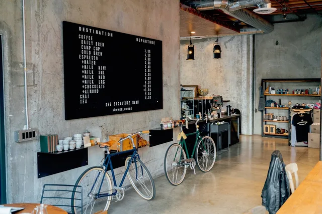 places, restaurant, cafe, shop, interior, bicycles, restaurant, cafe, cafe, cafe, cafe, cafe. Attracting Coffee Shop Customers by Testing One Change in One Daypart for Two Weeks